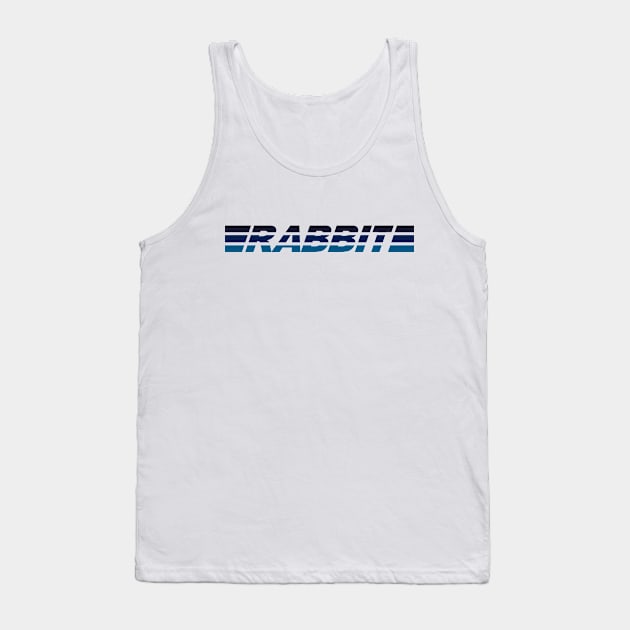 Rabbit - Blue Tank Top by Printstripe